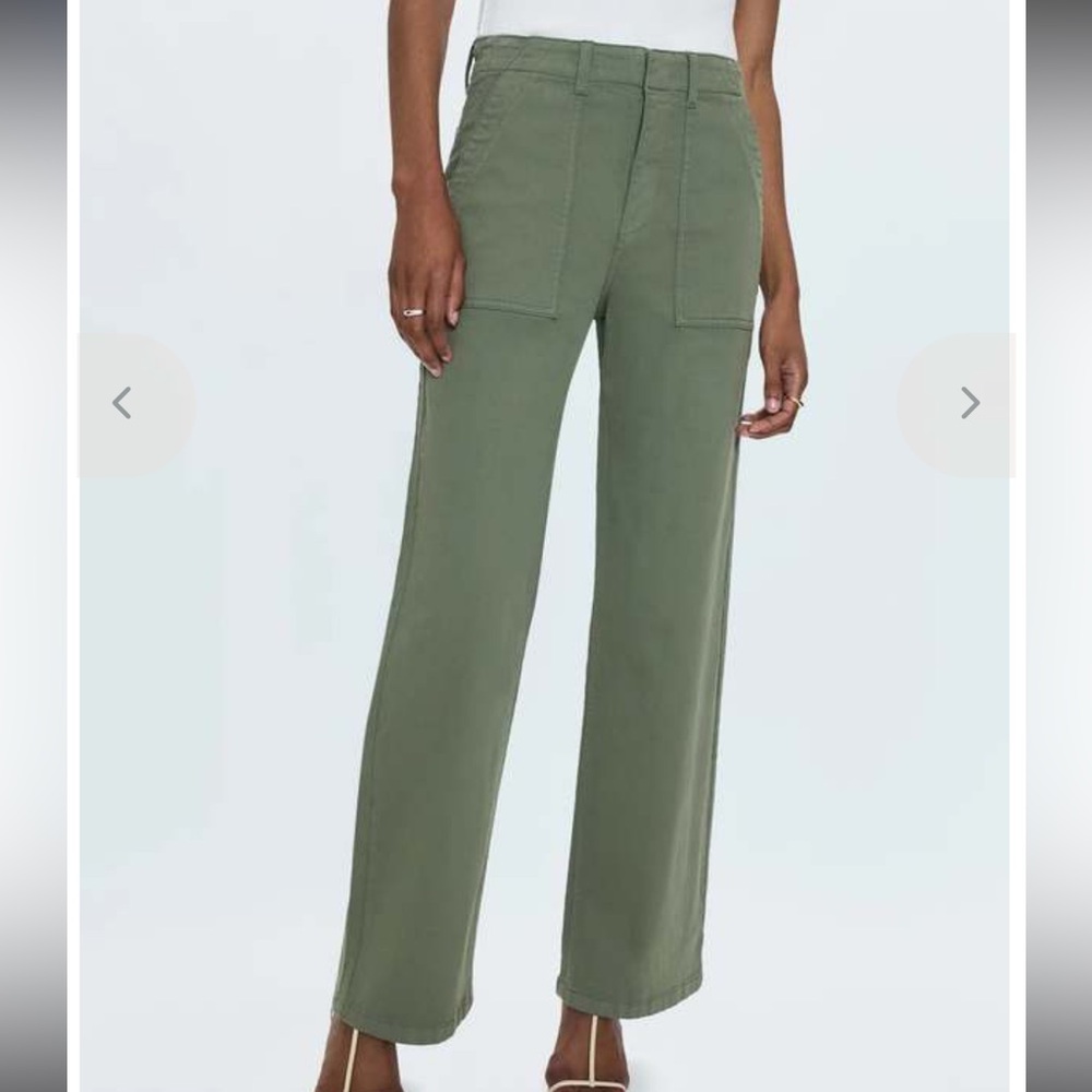 Pistola Nicole Wide Leg High Rise Pant Soft Olive